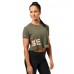 BB Astoria Cropped Tee - Wash Green, (Vain L-koko)